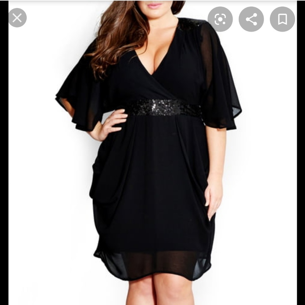 City Chic black dress